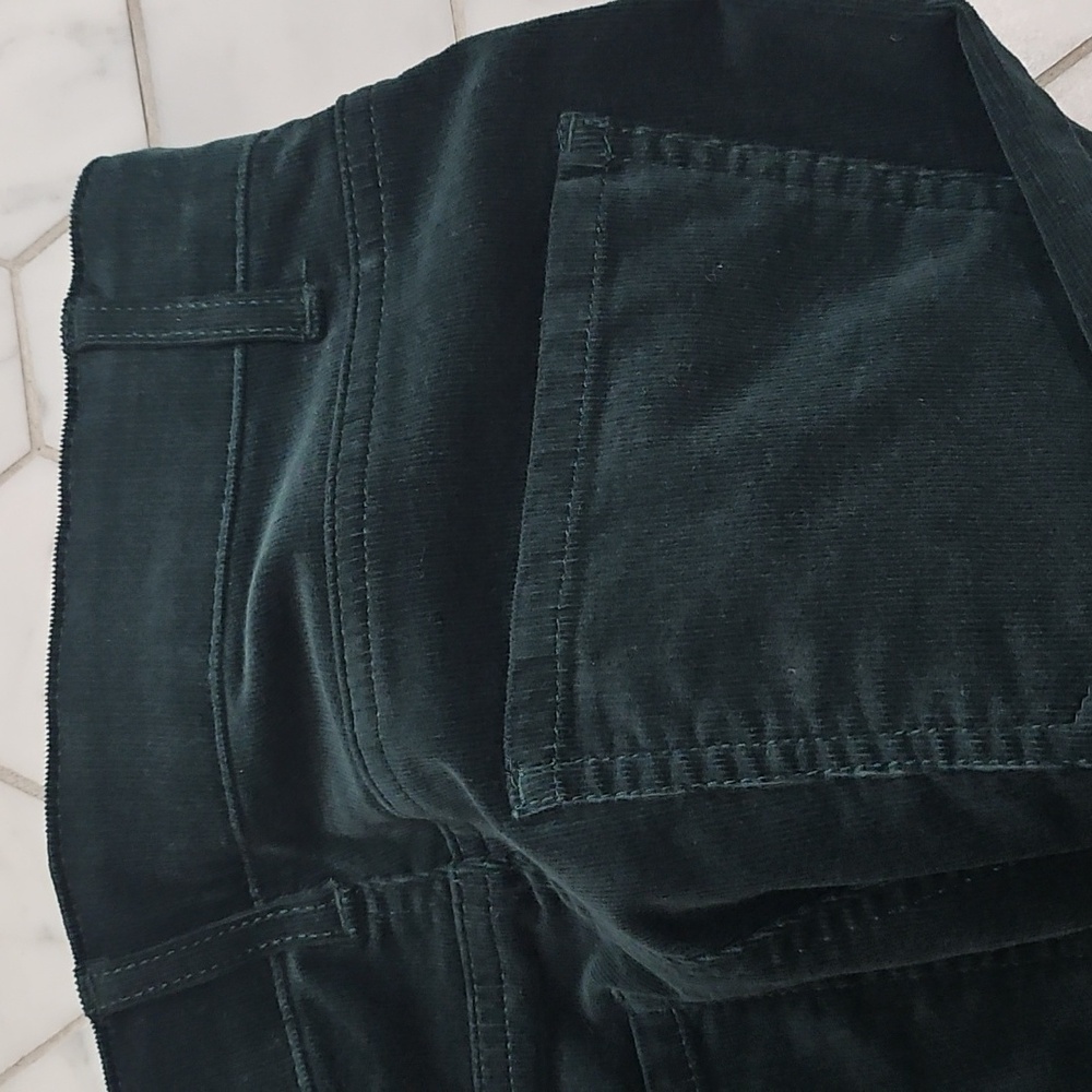 Deep Forest Green Corduroy Croft & Barrel Pants Women's Size 4S. - Picture 9 of 10